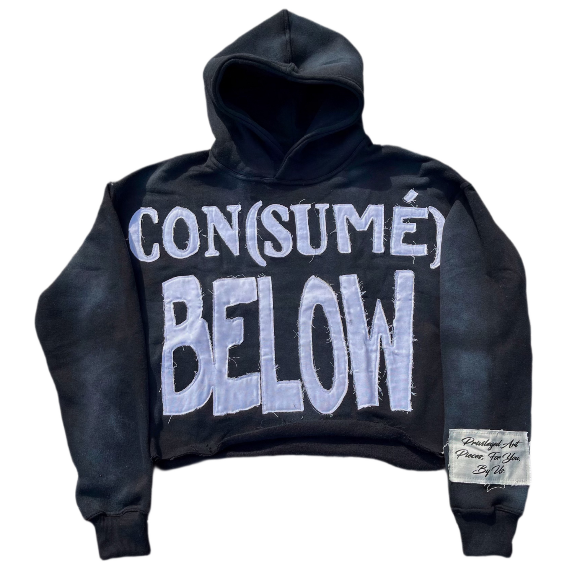 “Raven” Consumé Below Hoodie